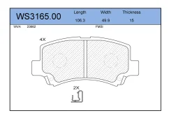 ������� ��������� �������� ����� Suzuki Wagon R 1.0i-1.2i 16V 4WD 98-00 Chery A1 1.3 04.2007 - 12.2014 Chery QQ6 1.1 12.2006 - 12.2013 Jeenice WS31650...