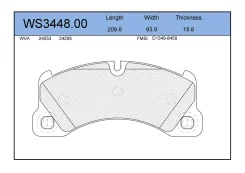 ������� ��������� �������� ����� VW Touareg 7P5, 7P6 3.6 V6 FSI 08.2010 - VW Touareg 7P5, 7P6 3.0 V6 TDI 05.2011 - Jeenice WS344800 WS344800 ����