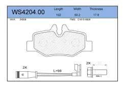 ������� ��������� �������� ��� Mercedes-BENZ VianoW639 03= Jeenice WS420400 WS420400 ����