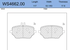������� ��������� �������� ��� Mercedes-BENZ GLE V167 GLE 300 Jeenice WS466200 WS466200 ����