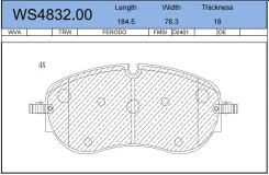 ������� ��������� �������� ����� Volkswagen ID.6, ID.4, Audi Q5 20- Jeenice WS483200 WS483200 ����