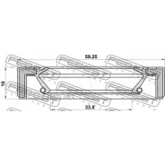 ������� ������� 33.8x59.25x10x10 | ����/��� | Febest 95GAW35591010R 95GAW35591010R ����