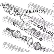 ��������� ���������� ���� 35x62x20 Febest AS356220 AS356220 ����