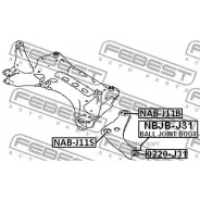 ����������� /�������� ������ /����� Febest ��� Nissan Qashqai 2013- J11E; NAB-J11S; (TG-SCS0001) 545004EA0B NABJ11S Febest NABJ11S NABJ11S ����