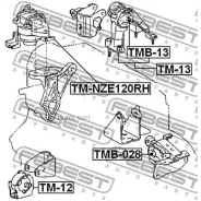 ������� ��������� (��������������) | ����/��� | Febest Tmnze120RH TMNZE120RH ����