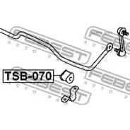 ������ ������������� /������ Febest /Toyota Corolla 1995-2002 Carib Carina ED/EXIV AE11# EE111 AE114 ST205 RR; D=15; TSB-070; 4881812160 Febest TSB070...