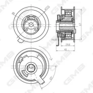 �������� ����� ��� /� ����� GMB ��� Audi A3 1996-2001 Skoda Fabia Praktik Octavia 1996-2010; 67*30; GTB0300; V55491 ATB2252 18956 GMB GTB0300 GTB0300...