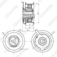 �������� ����� ��� /� ����� GMB ��� Audi A4 1994-2001 Avant A6 1994-2005; 67*30*8,2; GTB0270; (PB1003 ) 1987949359 V55426 ATB2202 GMB GTB0270 GTB0270...