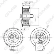 �������� ����� ���������� ����� /�������� ������ /����� GMB ��� Audi A4 A6 Volkswagen Passat 3B2 3B5; GTC0940; 531052020 058109243D GMB GTC0940 GTC094...