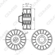 �������� ����� ���� ����� /�������� ������ /����� GMB ��� Audi A3 1996-2003 Skoda Octavia I 1996-2010 Volkswagen Golf IV 1997-2005 Polo Classic 1995-2...