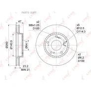 ���� ��������� ������������� (260x23) | ����� | Lynxauto BN1044 BN1044 ����