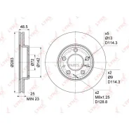 ���� ��������� ������������� (283x25) | ����� | Lynxauto BN1072 BN1072 ����