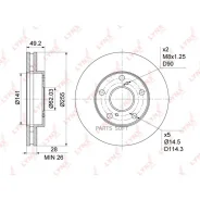 ���� ��������� ������������� (255x28) | ����� | Lynxauto BN1150 BN1150 ����