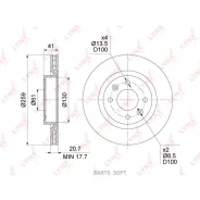 ���� ��������� ������������� (259x20,5) | ����� | Lynxauto BN1418 BN1418 ����