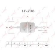 ������ ��������� Volga/Gazelle/OKA 1111 Lynxauto LF738 LF738 ����