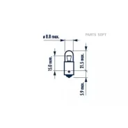����� Narva /T4W T8.5 12V 4W BA9S; 17131 Narva 17131 17131 ����