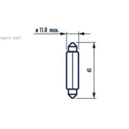 ����� Narva /��������� ������; T10.5x43 24V 10W (SV8,5); 17327 Narva 17327 17327 ����