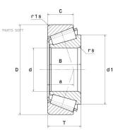 ��������� ��������� /������ ������ /����� NSK ��� Mitsubishi Canter; 60*110*24; HR30212J; (30212 TG-MT321624 ) HR30212J1 HR30212J6 NSK HR30212J HR3021...