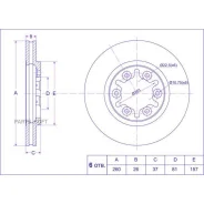 ���� ��������� /�������� /TI-GUAR ��� Nissan Atlas, Condor F23 2000-, Caravan E24 1993-; 260/26��; TG-40206-02N00 PD3212051S 3212051 09525510 Tiguar T...