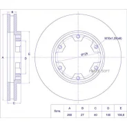 ���� ��������� /�������� /TI-GUAR ��� Nissan Atlas F23, Caravan E24 1993-; 260/27��; TG-40206-20N01 PD3212123S 3212123 GR20604 Tiguar TG4020620N01 TG4...