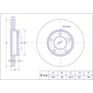 ���� ��������� /�������� /TI-GUAR ��� Mazda 3 1.4,1.6,2.0; Axela 1.5 2003-2009; 278/25��; TG-C24Y-3325XC PD3513081S GR02877 ADM54381 32765 197260 0986...