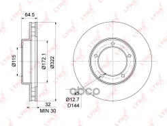 ���� ��������� ������������� (322x32) | ����� | LYNXauto BN1170 BN1170 ����