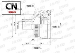 ���� ������� 38/33 ABS 45 | ����� ����/��� | 301019A Inko 301019A 301019A ����
