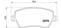 ������� ��������� �������� �������� ��� Renault CLIO, Renault Kangoo, Renault Modus / brembo p-68-033 P68033 ����
