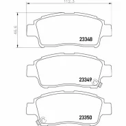 ������� ��������� �������� ��������/Toyota 04465-52070/Nisshinbo -PF-1471 PF1471 ����