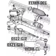 ���� ������� �������� ��� Honda Airwave GJ1 [JP] 0322-GJ2 Febest 0322GJ2 0322GJ2 ����