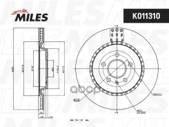 ���� ��������� AUDI A4/A5 07-/A6/A7/A8 10-/Q5 ������ ����. D=330��. Miles ���. k011310 K011310 ����
