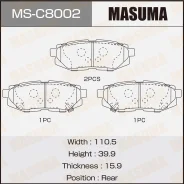 ������� ��������� ��� Subaru BRZ 12- / Impreza GR / GH 08- / Tribeca 05 Masuma MSC8002 ����