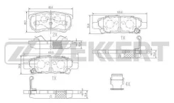 ������� ������ �������� Mitsubishi Lancer 1.3/1.62.0 9/03- Outlander 2.0/2.4-4WD 5/03- Pajero III 00- BS1358 BS1358 ����
