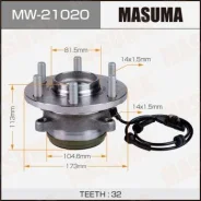 ��������� ���� Masuma front Nissan Patrol / Y62 (with ABS) MW-21020, �������� MW21020 ����