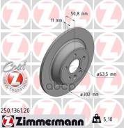 ���� ��������� ! ����. 302x11/51-5x108 Ford Mondeo/S-Max 1.8/2.0TDCi/2.0-2.5 06 Zimmermann ���. 250136120 250136120 ����