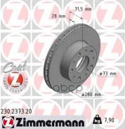 ���� ���� FIAT Ducato/CIT Jumper/PGT Boxer 2.2-3.0HDI 06- ��� ���� 280X28X25.9 (1700KG) Zimmermann ���. 230.2373.20 230237320 ����