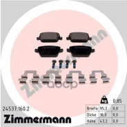 ������� �������� ! ����. 95x43x16 Ford Focus/Galaxy/Kuga/Mondeo 06, Land Rover Freelan Zimmermann ���. 245371602 245371602 ����