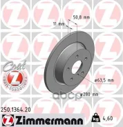 ���� ��������� ! ����. 280x11/51-5x108 Ford C-Max II 1.0/1.5 EcoBoost 12 Zimmermann ���. 250136420 250136420 ����