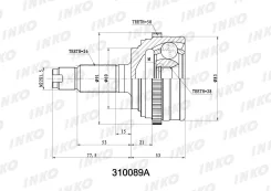 ���� ������� 26/28 ABS 50 | ����� ����/��� | INKO 310089A 310089A ����