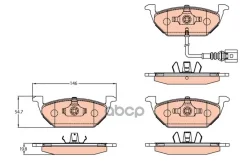 ������� ��������� �������� ������, AUDI: A3 96-03 VW: GOLF 00-08, POLO 02-09, Jetta 05-/10- TRW ���. GDB2108 GDB2108 ����
