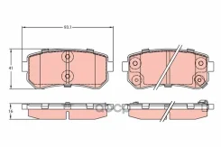 ������� ��������� �������� ���� Hyundai: Accent 05-, Accent ����� 05-, KIA: RIO II 05-, RIO II ����� 05- 583021MA00 ���� RU �-DE. ��50. �.06998/24 TRW...