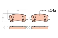 ������� ��������� Citroen Jumper/FIAT Ducato/Peugeot Boxer 14- ������ TRW ���. GDB2106 GDB2106 GDB2106 ����