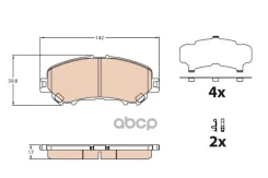 ������� ��������� Nissan Qashqai /X-Trail 14- �������� TRW ���. GDB3631 GDB3631 ����