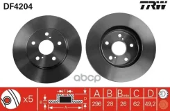 ���� ��������� ������ Toyota: Camry 96-01, Camry 01- TRW ���. DF4204 DF4204 ����