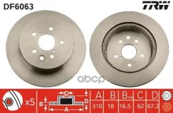���� ��������� ���� Lexus: GS (GWS_, GRS_, UZS_) 05-, IS II (_XE2_, _SE2_) 05- TRW ���. DF6063 DF6063 ����