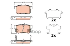 ������� ������ Suzuki SX4 06- TRW GDB3516 GDB3516 GDB3516 ����