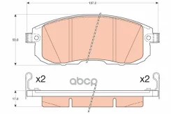 ������� �������� Nissan JUKE, Teana I-II, Tiida TRW ���. GDB3616 GDB3616 ����