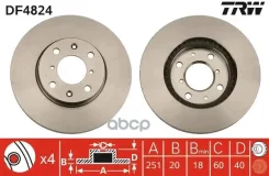 ���� ��������� �������� TRW DF4824 OPEL Agila 1.0-1.3 07-/Suzuki Swift 1.3- TRW ���. DF4824 DF4824 ����