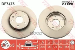 ���� ����. ���. OPEL Astra J 09-15 276x26 TRW ���. DF7475 DF7475 ����