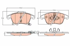 ������� ���. FORD Mondeo 15=, S-MAX 15= TRW ���. GDB2092 GDB2092 ����
